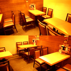 【個室エリア】【2~20名様】※15名様以上で貸し切り可能。4名様テーブルが5つのエリアです。少人数から団体宴会までのテーブル席利用に最適です。