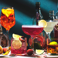 バラエティ豊かなドリンク