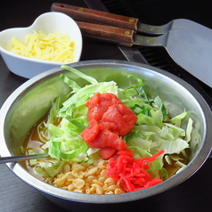 明太子チーズもんじゃ