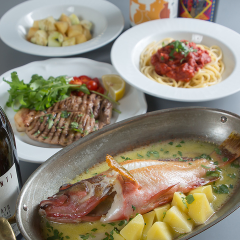 こだわりの食材で作る本格イタリアン。心地よいサービスと共に大人の時間を満喫。