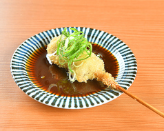 串かつ牛/どて豚/モッツァレラ/サーモン　各