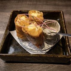 かぼちゃとチーズの揚げ春巻き