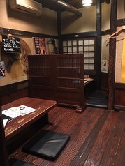4名様でご着席頂けるお座敷席。