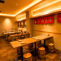 人数に合った様々なお席をご用意！