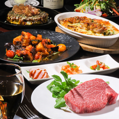 鉄板や 万菜のコース写真