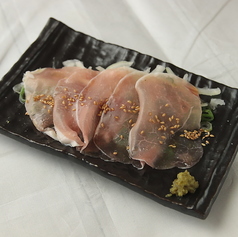 博多地鶏の生ハム　和風カルパッチョ