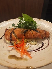 サーモンのチーズサンドフライ