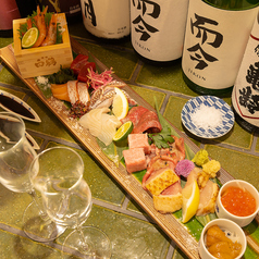 炭焼きと日本酒 らんぷのコース写真