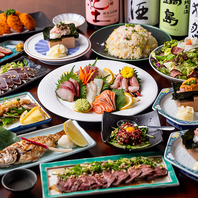 宴会に最適な飲み放題付きのコース料理をご用意してます