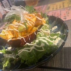 アボカドクリームチーズのキムチ和風タパス