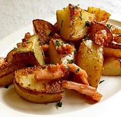 北海ポテトの塩辛バター焼き