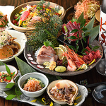 お肉、鮮魚、新鮮野菜、全て今が旬の食材を使ったお料理をお届け致します。