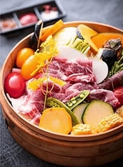 獲れたて菜園野菜　大和豚せいろ蒸し