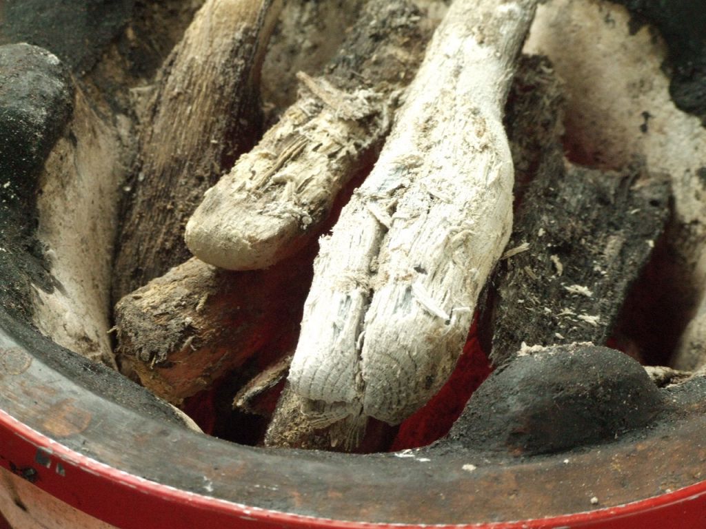 美味しさの秘訣１…備長炭。炭の香りが新鮮なお肉を包んでふっくらジューシーに仕上げてくれます。