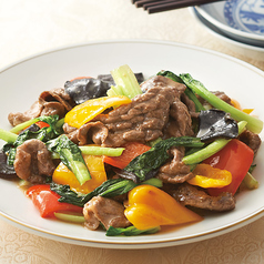 牛肉のかき油炒め