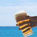 夏の海のBBQはやっぱりビールしかない！
