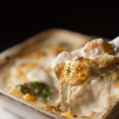 ホタテと小エビクリームグラタン