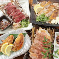 お肉も充実！！藁で炙った阿波尾鶏や阿波牛も大人気！！鰹だけじゃない！の写真