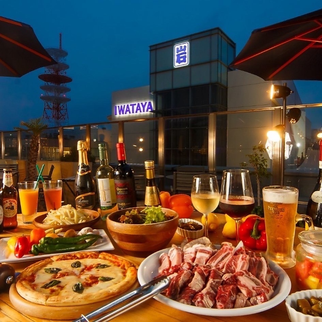 天神最上階のテラスでBBQ解禁☆4月中頃まではお昼がお薦め！貸切は15名~応相談！ ☆アクセス抜群