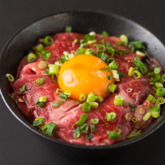 鰹節たっぷりTKG風ユッケ丼