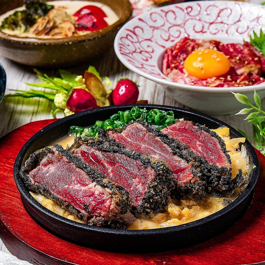 ［黒い！でも美味しい］和牛カツとじ◎