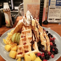 米粉ワッフル＆アイス
