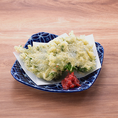 春菊かき揚げ/ちくわ磯場揚げ/なすび揚げ出し