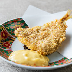 自家製タルタルとアジフライ