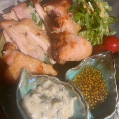 鶏もも肉のアスパラチーズオーブン焼き