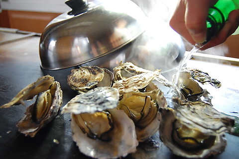 獲れたて魚介や、身の大きなぷりぷりの牡蠣を生牡蠣や焼き牡蠣で美味しく堪能♪