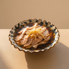 蒸し鶏のネギ生姜ソースかけ