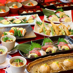 【煌コース】小ふぐ唐揚げ×海鮮ちらし寿司！2H飲み放題付◎魚舟自慢のご馳走が一度に堪能できます。個室有の写真