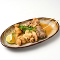 料理メニュー写真 白味噌4種のもつ串(1本)