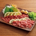 料理メニュー写真&nbsp;【刺】特選馬刺し 盛合せ
