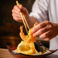 直送の朝採れ海鮮食材を、職人の技で多彩にご提供