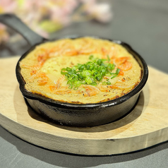 桜エビと長芋のふわトロ明太チーズ焼き