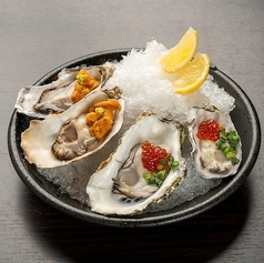 生牡蠣ウニ&いくら2種