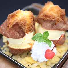 サーターアンダギーアイスサンド