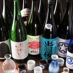 既存の日本酒から定期的にこだわって変えている日本酒まで色々あります！