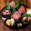 料理メニュー写真&nbsp;黒毛和牛 六種食べ比べ盛り