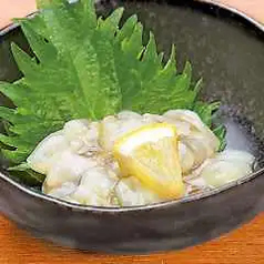 トマトスライス/たこわさび/いかの塩辛(柚子風味)/長芋浅漬け
