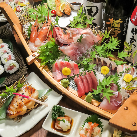 【各種大規模宴会大歓迎！】ご予算に応じたコースをご提案★鮮魚と日本酒が自慢の店♪