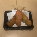 料理メニュー写真&nbsp;串カツ3種盛り(豚タマネギ串・うずら・紅しょうが)