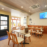 リラックスできる明るい空間