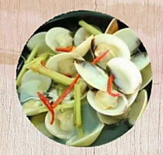 61　レモングラスとアサリ蒸し