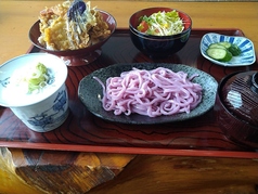 上天丼セット（藤うどん・サラダ・みそ汁付き）