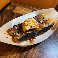 壺焼き芋ブリュレのバニラアイス添え