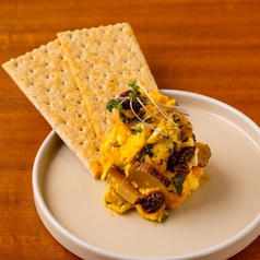 秋田　カボチャクリームチーズといぶりがっこ