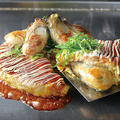 料理メニュー写真&nbsp;牡蠣のお好み焼き（大粒広島牡蠣）