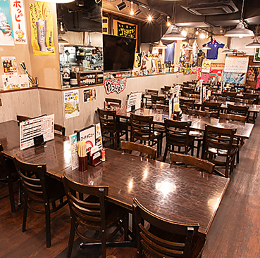 大型テレビ設置！野球等のスポーツ観戦もできます☆